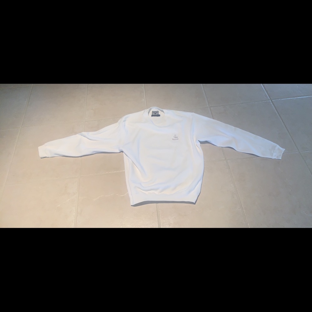 Faconnable: White Sweater - Large